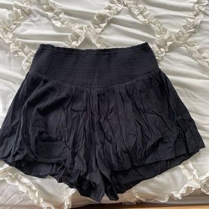 Aerie Black Flowy Shorts